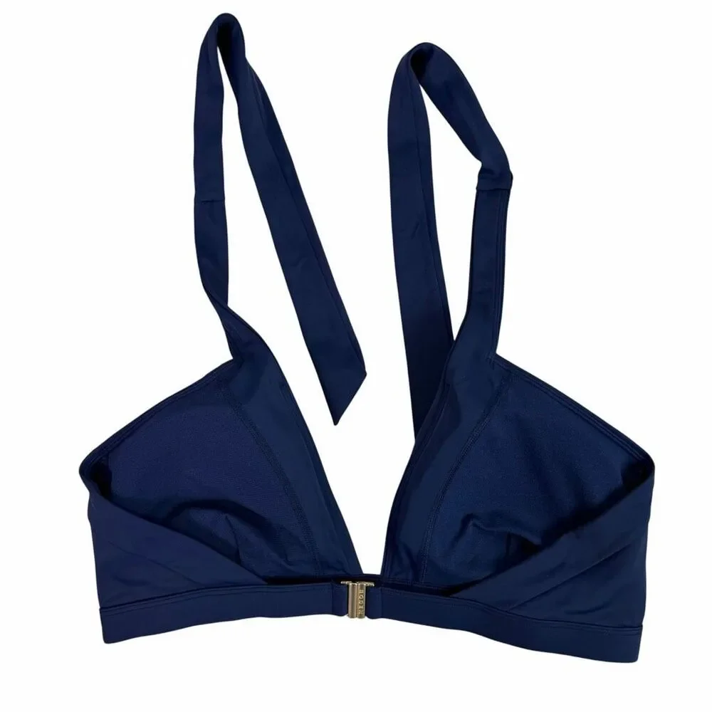 Boden Ithaca Navy Bikini Top size 12